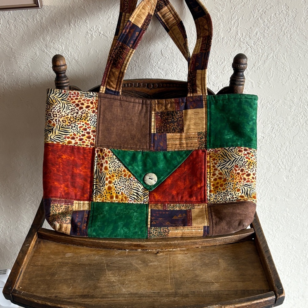 Patchwork Tote Bag - Multicolor - Picture 2 of 4
